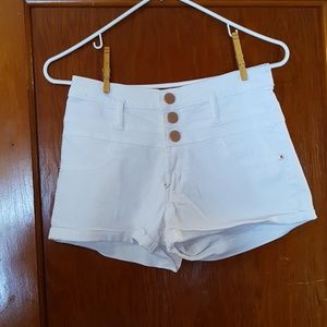 White short shorts